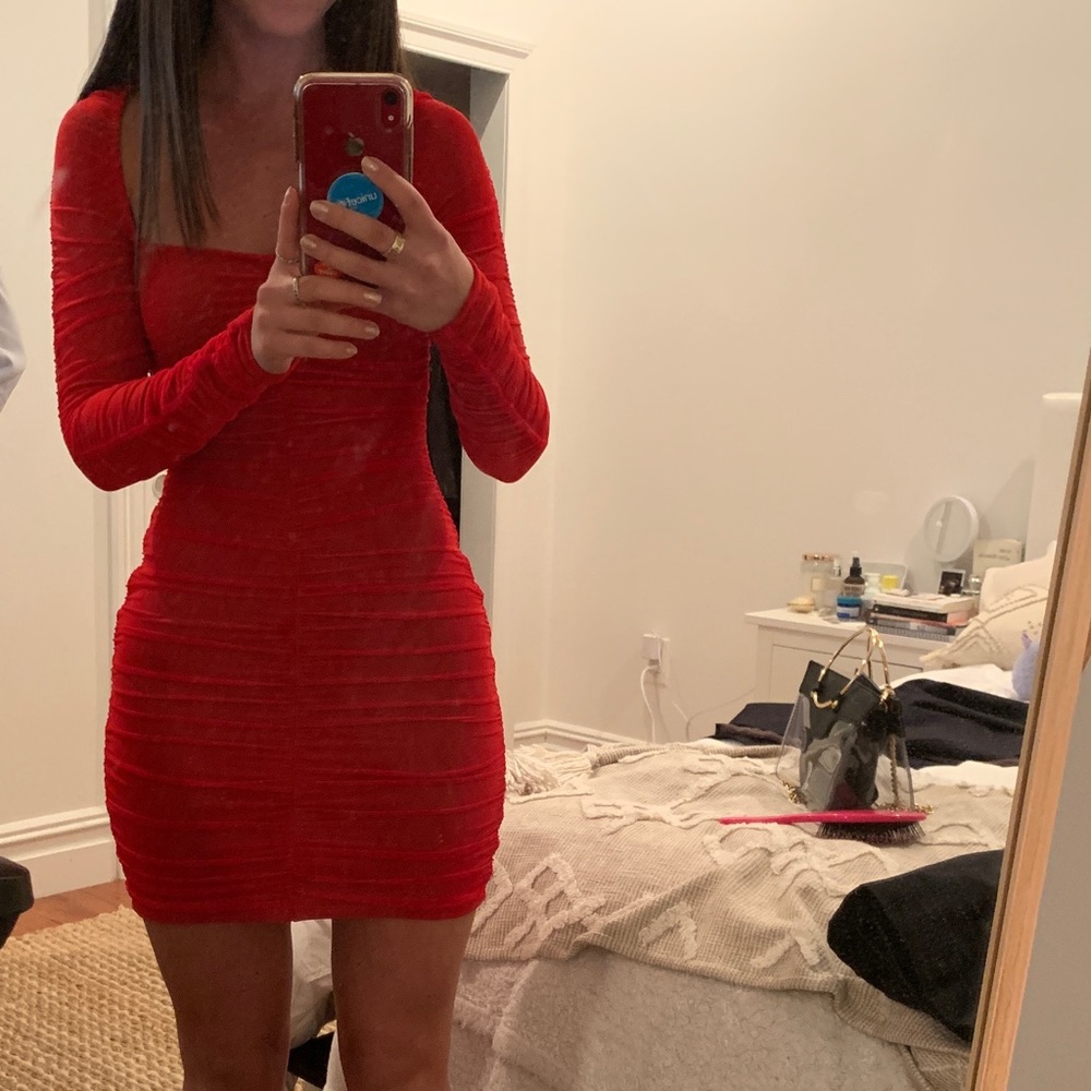 Red Revolve Holiday Dress